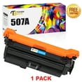 thumbnail image 1 of Toner Bank 1-Pack Compatible 507A Toner Cartridge Replacement for HP 507A CE401A 507A LaserJet Enterprise 500 color M551dn M551n M551xh (Cyan), 1 of 9