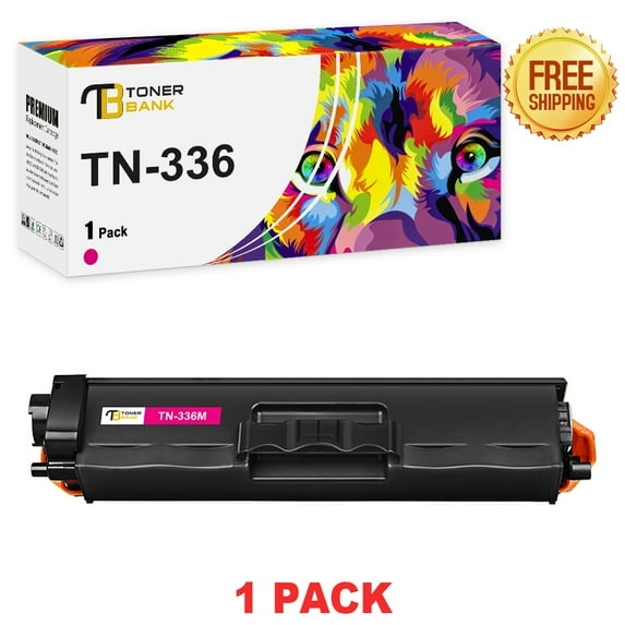 Toner Bank 1-Pack Compatible Toner Cartridge for Brother TN-336M TN336 HL-L8250CDN L8350CDW L8350CDWT MFC-L8600CDW L8850CDW Printer Replacement Toner Ink Magenta