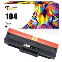 Toner Bank 1-Pack Compatible Toner Cartridge Replacement for Samsung MLT-D104S ML-1660 1661 1665 1660K 1665K 1661K 1670 1676 1677 1860 1865W 1675, SCX-3200 3217 3210 3205 Black