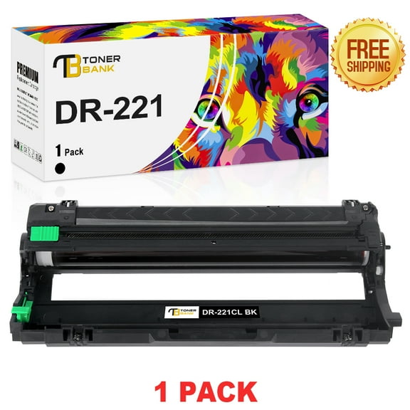 Toner Bank 1-Pack Compatible Drum Unit for Brother DR-221CL HL-3140CW 3142CW 3150CDW (Black)