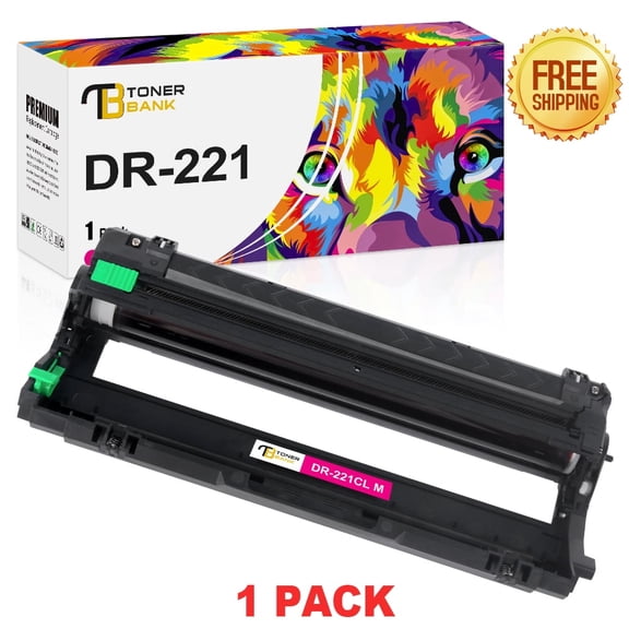 Toner Bank 1-Pack Compatible Drum Unit for Brother DR-221CL HL-3140CW 3142CW 3150CDW (Magenta)