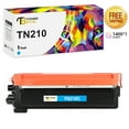 thumbnail image 1 of Toner Bank 1-Pack Compatible Toner Replacment Cartridge for Brother TN-210C HL-3040CN 3070CW 3045CN 3075CW MFC-9010CN 9120CW 9320CW 9125CN 9325C Printer Ink Cyan, 1 of 9