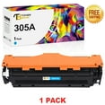 thumbnail image 1 of Toner Bank 1-Pack Compatible Toner Cartridge Replacement for HP CE411A LaserJet Pro 400 Color M451dw M451dn 451nw M475dn LaserJet Pro 300 Color MFP M375nw M351, Cyan, 1 of 8