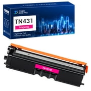 Toner Bank 4-Pack Compatible Toner Cartridge Replacement for Brother TN-431 TN-431BK TN-431C TN-431M TN-431Y HL-L8260CDW L8360CDW L8360CDWT MFC-L8610CDW L8900CD Black, Cyan, Magenta, Yellow