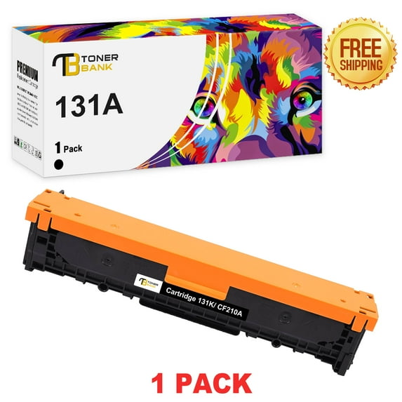 Toner Bank 1-Pack Compatible Toner Cartridge Replacement for HP CF210A LaserJet Pro 200 Color M251n M251nw MFP-M276n M276nw Printer Ink Black
