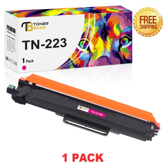 Toner Bank 1-Pack TN223 Toner Cartridge Compatible for Brother TN-223 TN 223 TN223M HL-L3210CW HL-L3230CDW MFC-L3710CW MFC-L3750CDW (Magenta)