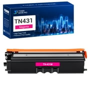 Toner Bank 4-Pack Compatible Toner Cartridge for Brother TN-431 TN431 TN433 TN433BK HL-L8260CDW L8360CDW L8360CDWT MFC-L8610CDW L8900CD Printer Ink Black, Cyan, Magenta, Yellow