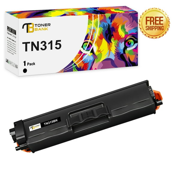Toner Bank 1-Pack Compatible Toner for Brother TN-315BK HL-4150CDN 4570CDW 4570CDWT MFC-9460CDN 9560CDW 9970CD Printer Replacement Black