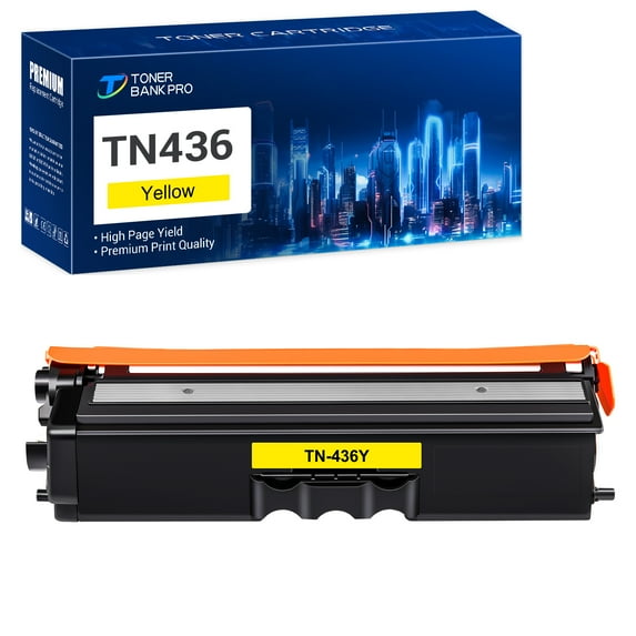 Toner Bank 1-Pack Compatible Toner for Brother TN-436Y HL-L9310CDW L8360CDW MFC-L8900CDW (Black)