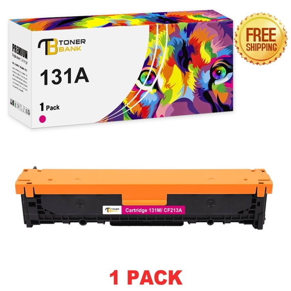 Toner Bank 1-Pack Compatible Toner for HP 131A CF210A Pro 200 Color M251nw M251n MFP M276nw M276n Magenta