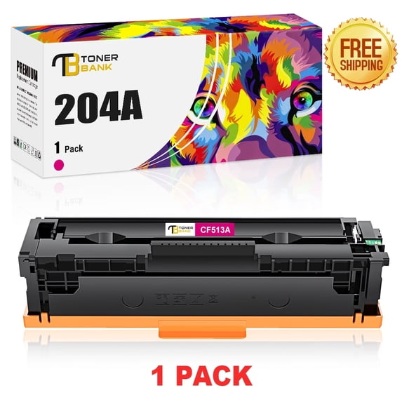 Toner Bank 1-Pack Compatible Toner for HP CF513A Color LaserJet Pro-M154a M154nw MFP-M180n M180nw M181f Printer Replacement Toner Ink Magenta