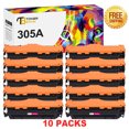 thumbnail image 1 of Toner Bank 10-Pack Compatible Toner Cartridge Replacement for HP CE410A 305A LaserJet Pro 400 Color M451dw M451dn 451nw M475dn LaserJet Pro 300 Color MFP M375nw M351 (4BK+2C+2M+2Y), 1 of 7