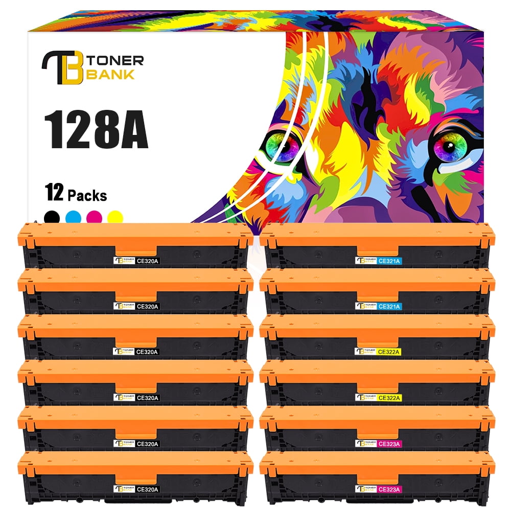 5 Cartucce Toner Ad Alta Resa Per HP CE320A 128A LaserJet Pro CM1415FNW E CP1525NW