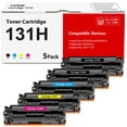thumbnail image 1 of VIPink 131 131H Toner Cartridge 5-Pack Compatible for Canon 131 Cartridge 131 131H for imageClass MF8280Cw MF628Cw MF624Cw (2*Black, 1*Cyan, 1*Magenta, 1*Yellow), 1 of 8