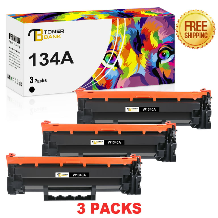 Toner Bank 134A W1340A Toner Cartridge (NO CHIP) Replacement for