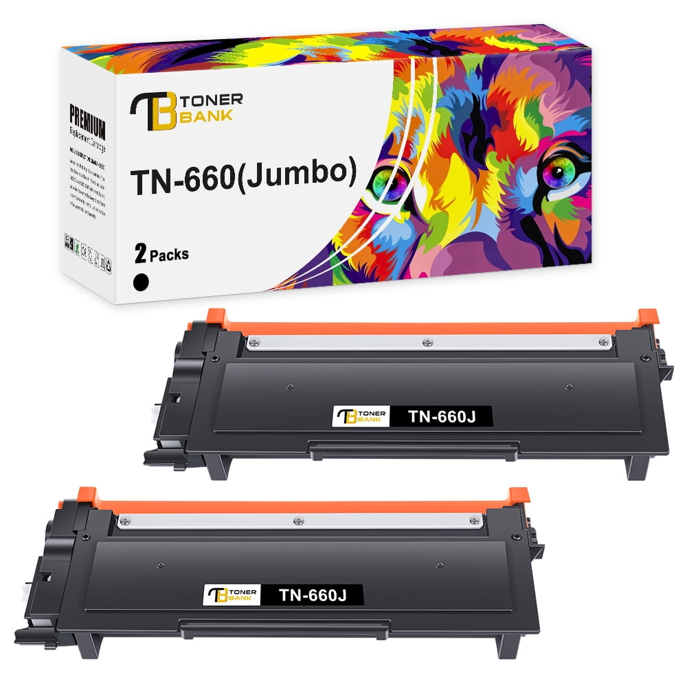 Toner Bank 2Pack Compatible Toner Cartridge Replacement for Brother TN