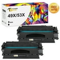 thumbnail image 1 of Toner Bank 2-Pack Compatible Toner Replacement for HP 49X Q5949X LaserJet 1320 1320N 1320TN 1320NW 3390 3392 4200 4250 4300 Laser Printer Ink Black, 1 of 7