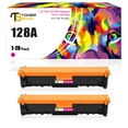 thumbnail image 1 of Toner Bank 2-Pack Compatible Toner for HP CE320A 128A LaserJet Pro CP1525N CP1525NW CM1415FN CM1415FNW MFP Laser Printer (2 * Magenta), 1 of 9