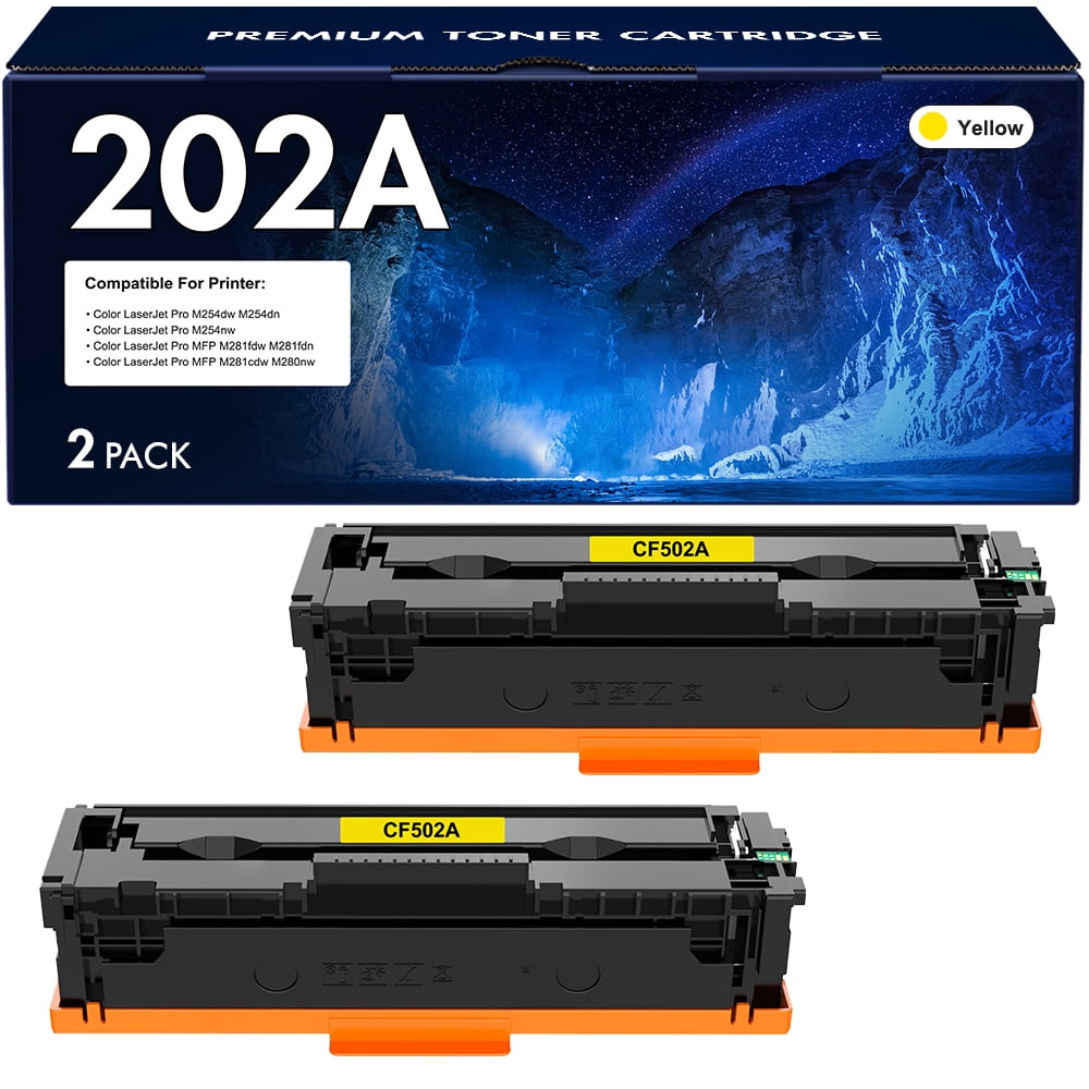2o2a Toner Printer M281fdw M254dw Compatible 202A Toner Cartridges 4-Pack For HP Color Pro ...