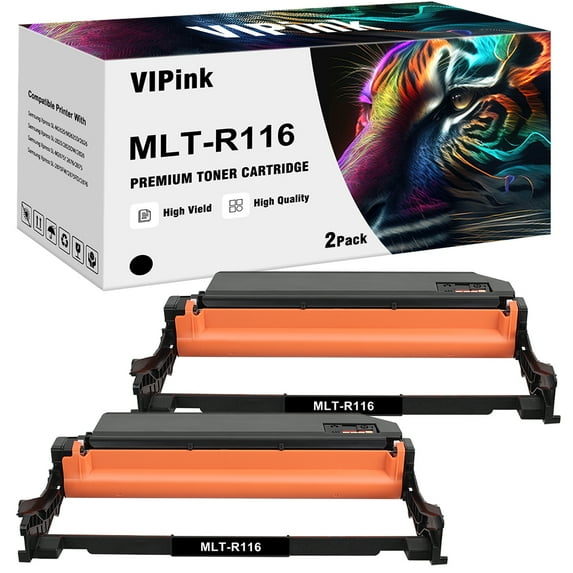 VIPink 2-Pack Compatible Toner for Samsung MLT-D116L SL-M2835DW SL-M2825DW SL-M2885FW SL-M2875FD SL-M2625D SL-M2625 SL-M2875FW SL-M2825FD Black