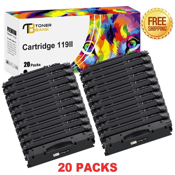 Toner Bank Compatible for Canon 119 Toner Cartridge ImageClass MF6160dw MF414dw MF5950dw MF5880dn MF5850dn MF416dw LBP253dw LBP6300dn Printer (Black 20-Pack)