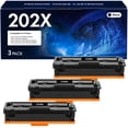 thumbnail image 1 of VIPink 3-Pack Compatible Toner Cartridge Replacement for CF500X 202X CF500A 202A Color LaserJet Pro M254dw M254dn M254nw MFP M281fdw M281fdn M281cdw M280nw Printer Ink (Black), 1 of 8