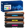 thumbnail image 1 of Toner Bank 3-Pack Compatible Toner Replacement Cartridge for Brother TN-436C TN-436M TN-436Y HL-L8360CDW L8360CDWT L9310CDW MFC-L8900CDW L9570CD Printer Ink Cyan, Magenta, Yellow, 1 of 11