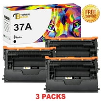 Toner Bank 3-Pack Compatible Toner Cartridge for HP CF237A 37A LaserJet Enterprise M608dn M608n M608x M607n M607dn (Black)