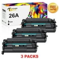 thumbnail image 1 of Toner Bank 3-Pack Compatible Toner Replacement for HP CF226A LaserJet Pro MFP-M426dw M426fdw M426fdn Pro-M402dn M402n M402d M402dw Printer Ink Black, 1 of 6