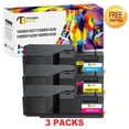 thumbnail image 1 of Toner Bank 3-Pack Compatible Toner Replacement for Xerox 106R01627 106R01628 106R01629 Phaser 6000 6010 6010N WorkCentre 6015V Cyan, Magenta, Yellow, 1 of 6