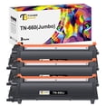 thumbnail image 1 of Toner Bank 3-Pack Toner Cartridge Compatible for Brother TN-660 HL-L2380DW L2360DW MFC-L2700DW L2740DW DCP-L2540DN High Yield Black, 1 of 7