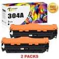 thumbnail image 1 of Toner Bank 304A Toner Compatible for HP 304A Laserjet Toner Cartridge Black 2-Pack for HP 304A CC530A 304 A Toner Color LaserJet CP2025 CP2025N CP2025DN Printer Ink (Black), 1 of 8