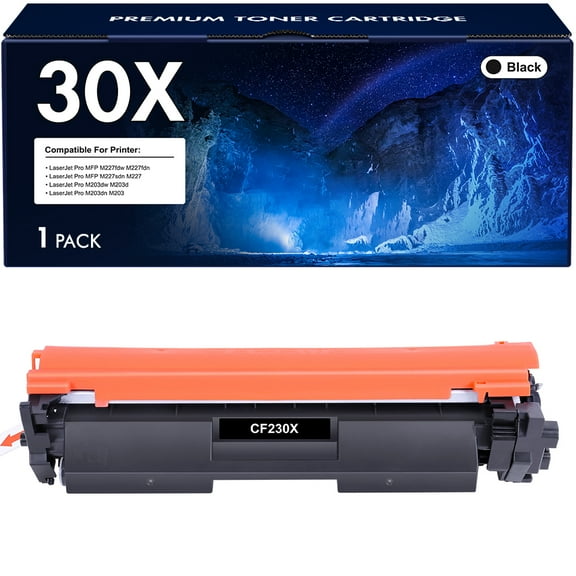 VIPink 30X CF230X Toner Cartridges Compatible for HP CF230X 30X CF230A 30A HP Laserjet Pro M203dw MFP M227fdw M203dw M227fdn M203dn M227sdn M203d M227 M203 Series Printer Ink (Black,1-Pack)