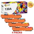 thumbnail image 1 of 130A Toner Cartridge 4 Pack Compatible for 130A Toner Cartridge CF350A CF351A CF352A CF353A for Pro Color MFP M177fw M176n M177 M176 Printer Ink, 1 of 8