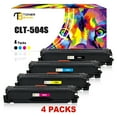 thumbnail image 1 of Toner Bank 4-Pack Compatible Toner Replacement for Samsung CLT-K504S/XAA CLP-415N 415NW CLX-4195 4195N 4195FN 4195FW Xpress SL-C1810W C1860F Black, Cyan, Magenta, Yellow, 1 of 7