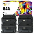 thumbnail image 1 of Toner Bank 4-Pack Compatible Toner Cartridge Replacement for HP CC364A LaserJet P4014 P4015n P4015x P4515n P4515x Printer Ink Black, 1 of 7