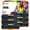 thumbnail image 1 of Toner Bank 6-Pack Compatible Toner Cartridge Replacement for HP CF403X Color LaserJet Pro M252dw M252n Pro MFP M277dw M277n M277c6 M274n Printer Ink 3x Black, Cyan, Magenta, Yellow, 1 of 1