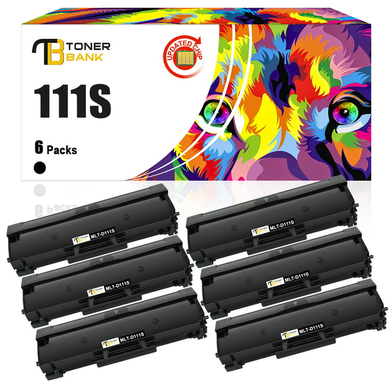 Toner Bank 6-Pack Compatible Toner Cartridge for Samsung MLT-D111S