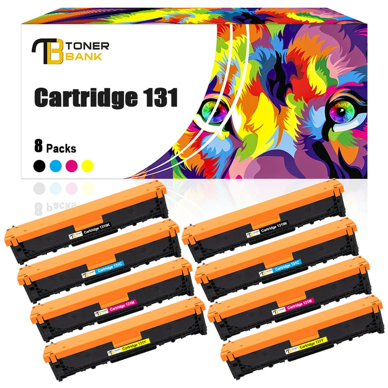 Toner Bank 8-Pack Compatible Toner Cartridge for Canon 131