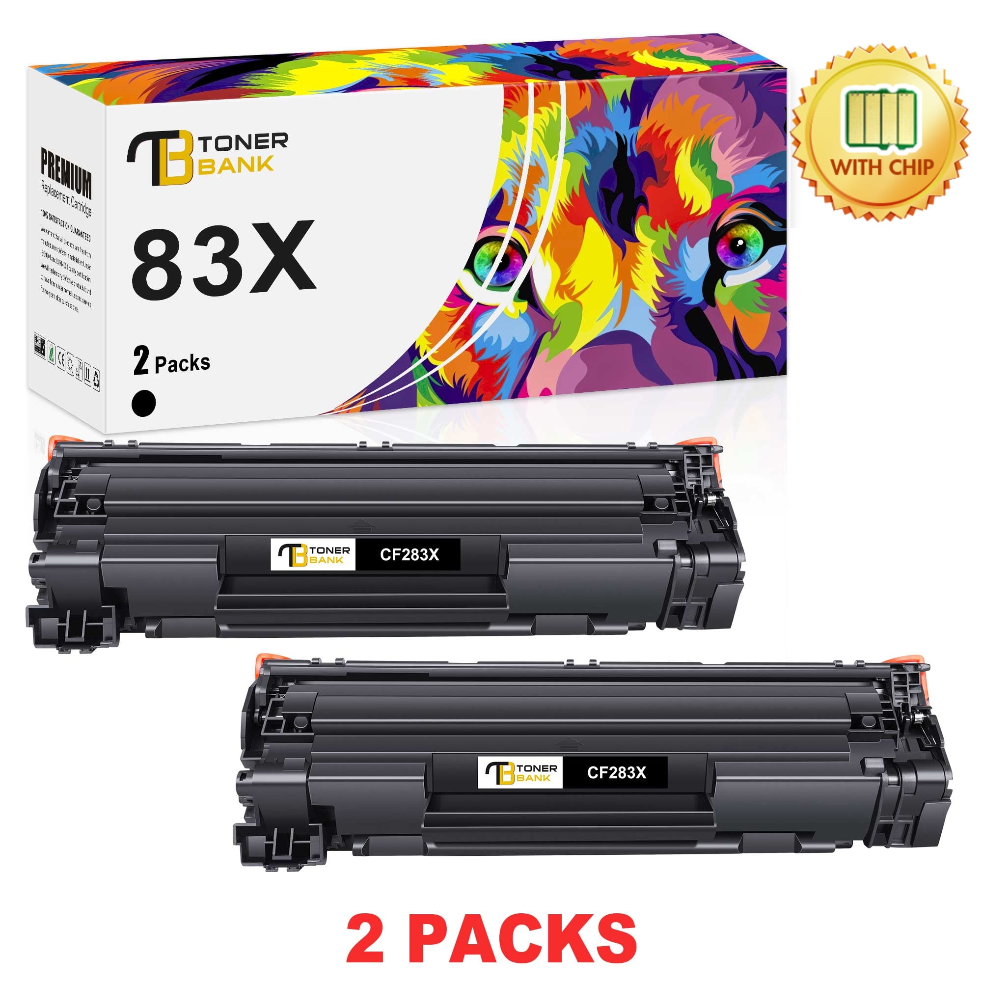 Toner Bank 83X 83A Toner Cartridge Compatible Replacement for HP CF283A