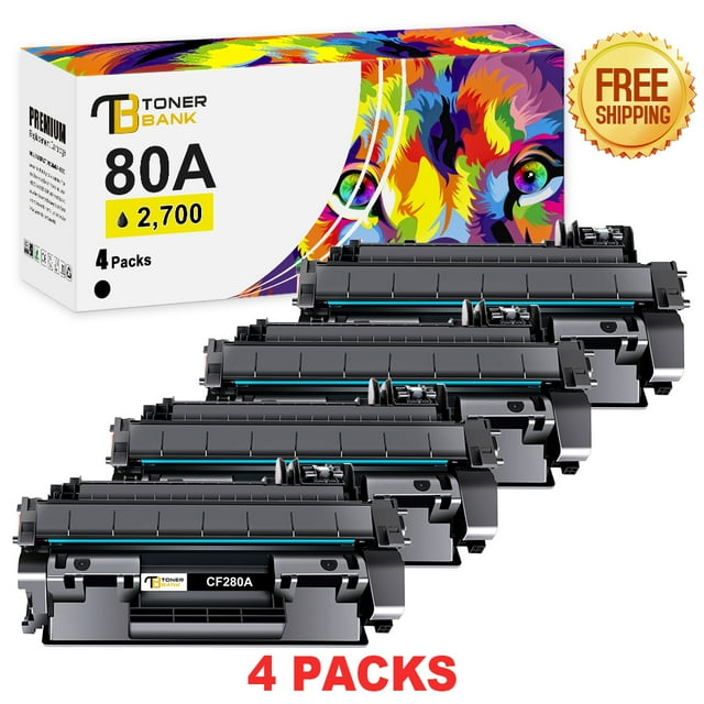 Toner Bank Compatible 80A Laserjet Toner Cartridge Black CF280A for HP