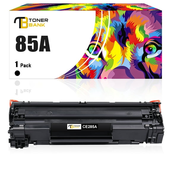 Toner Bank Compatible 85A Toner Cartridge Black for HP 85A CE285A 285A P1102W 1102W P1102 P1109W M1212NF M1217NFW P1005 P1006 P1007 P1008 P1009 Ink Printer (Black, 1-Pack)