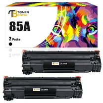Toner Bank Compatible 85A Toner Cartridge for HP CE285A 85A LaserJet Pro P1102W Pro M1212NF Pro M1132 M1210 M1130 M1212NF M1217NFW Printer Replacement Toner Ink (Black, 2-Pack)