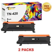 حبر متوافق مع بنك الحبر للأخ TN420 TN-420 HL-2270DW 2280DW 2230 2240 MFC-7360N 7860DW DCP-7065DN Intellifax 2840 2940 Printer Black، 2 Pack