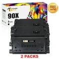 thumbnail image 1 of Toner Bank Compatible Toner Cartridge Replacement for HP 90X CE390X 90A High Yield LaserJet Enterprise 600 M602 M601 M4555 M602dn M602n M602x M603dn M603n M4555f M4555h Printer (Black, 2-Pack), 1 of 7