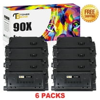 Toner Bank Compatible Toner Cartridge Replacement for HP 90X CE390X High Yield LaserJet Enterprise 600 M602 M601 M4555 M602dn M602n M602x M603dn M603n M4555f M4555h Printer (Black, 6-Pack)