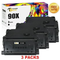 Toner Bank Compatible Toner Cartridge Replacement for HP 90X CE390X High Yield LaserJet Enterprise 600 M602 M601 M4555 M602dn M602n M602x M603dn M603n M4555f M4555h Printer (Black, 3-Pack)