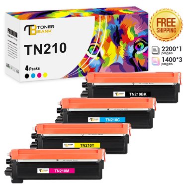 Techsupplies99 TN210 Toner Cartridge Lot – For Brother HL-3070CW / MFC-9320CW (Multicolor)