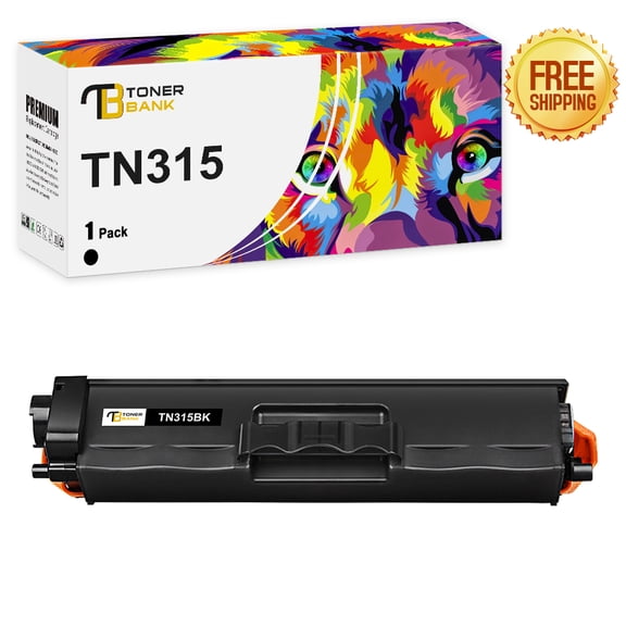 Toner Bank Compatible Toner Cartridge Replacement for Brother TN-315BK HL-4150CDN 4570CDW 4570CDWT MFC-9460CDN 9560CDW 9970CD Black 1-Pack