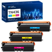 Toner Bank Compatible Toner Cartridge Replacement for Brother TN 436 TN-436C TN-436M TN-436Y High Yield (Cyan, Magenta, Yellow, 3-Pack)